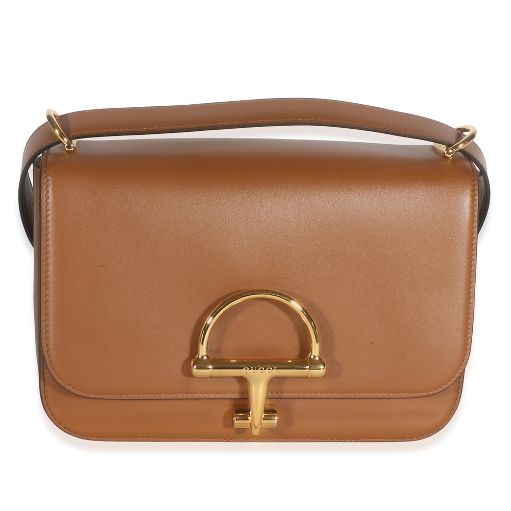 Gucci Brown Smooth Calfskin Small Siena Shoulder Bag